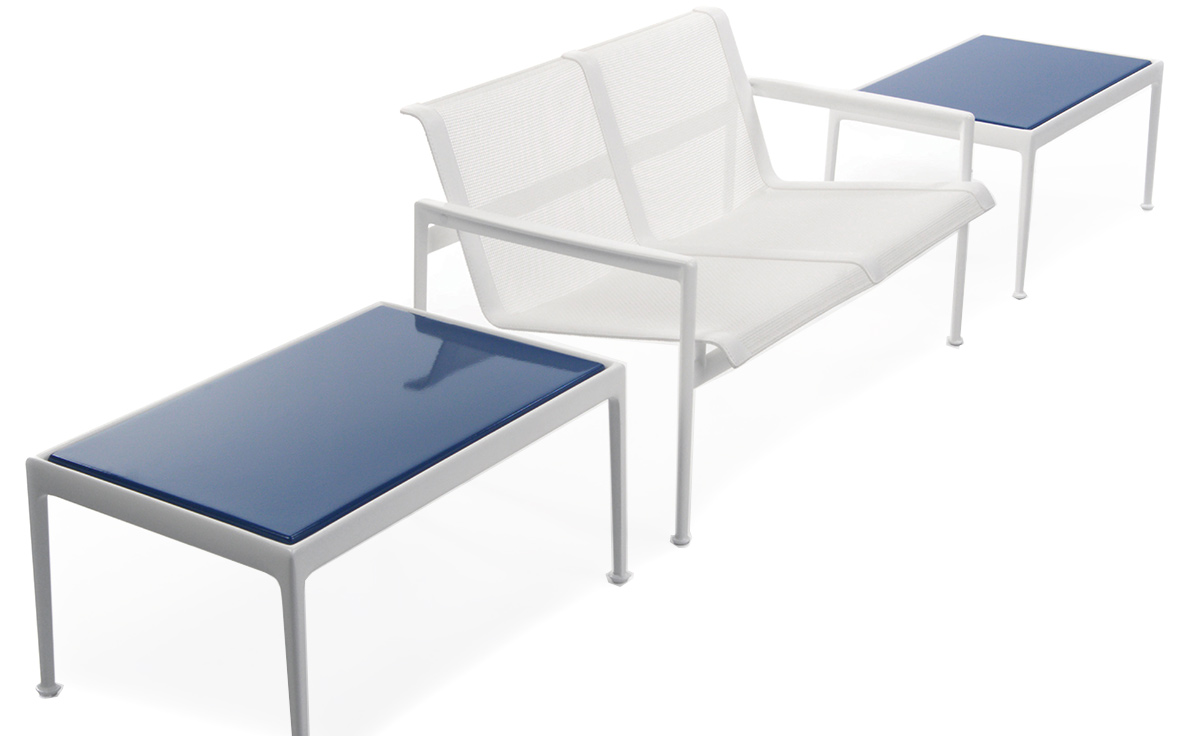 schultz 1966 two seat lounge chair with arms