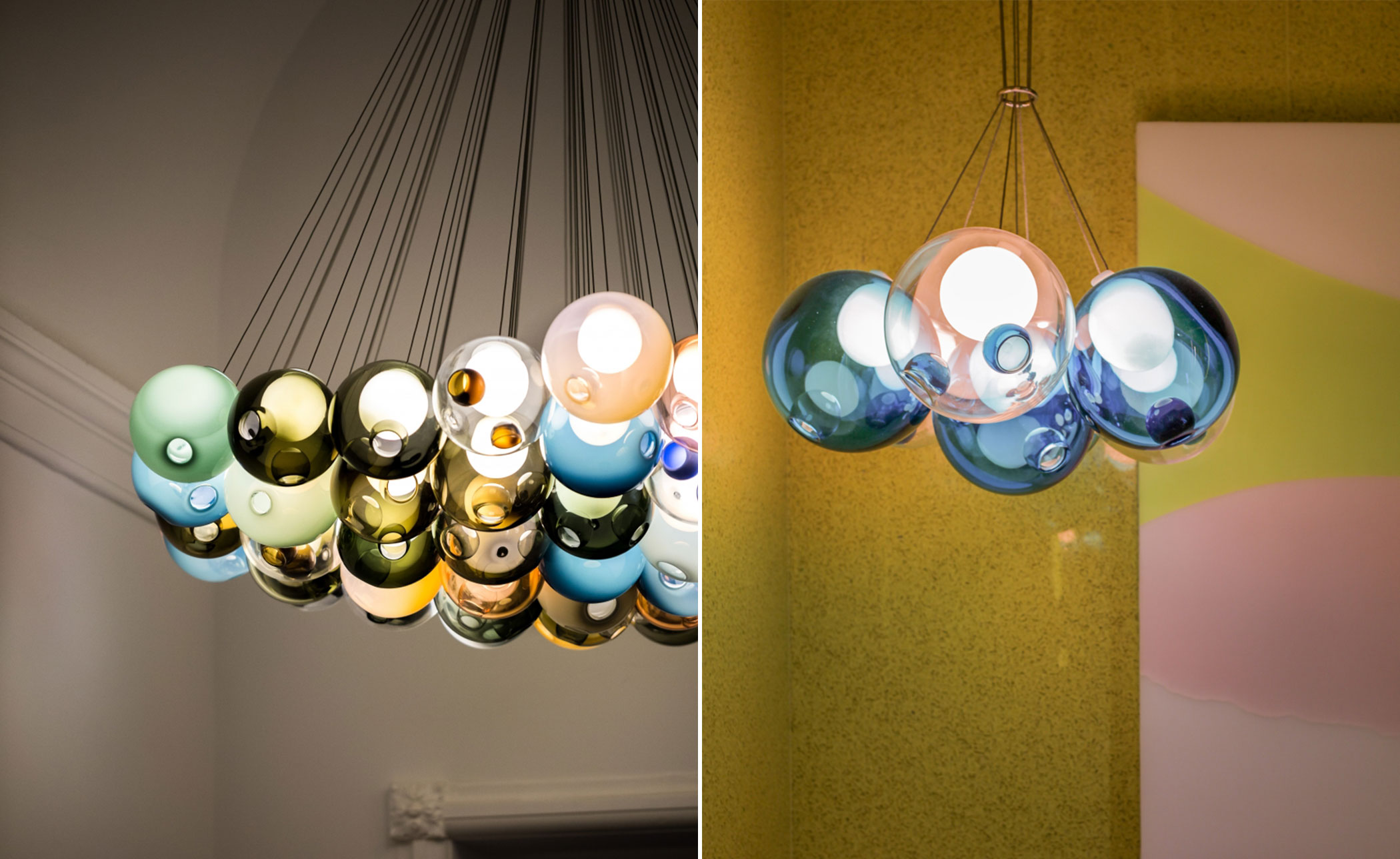 bocci 28.3 cluster three pendant chandelier