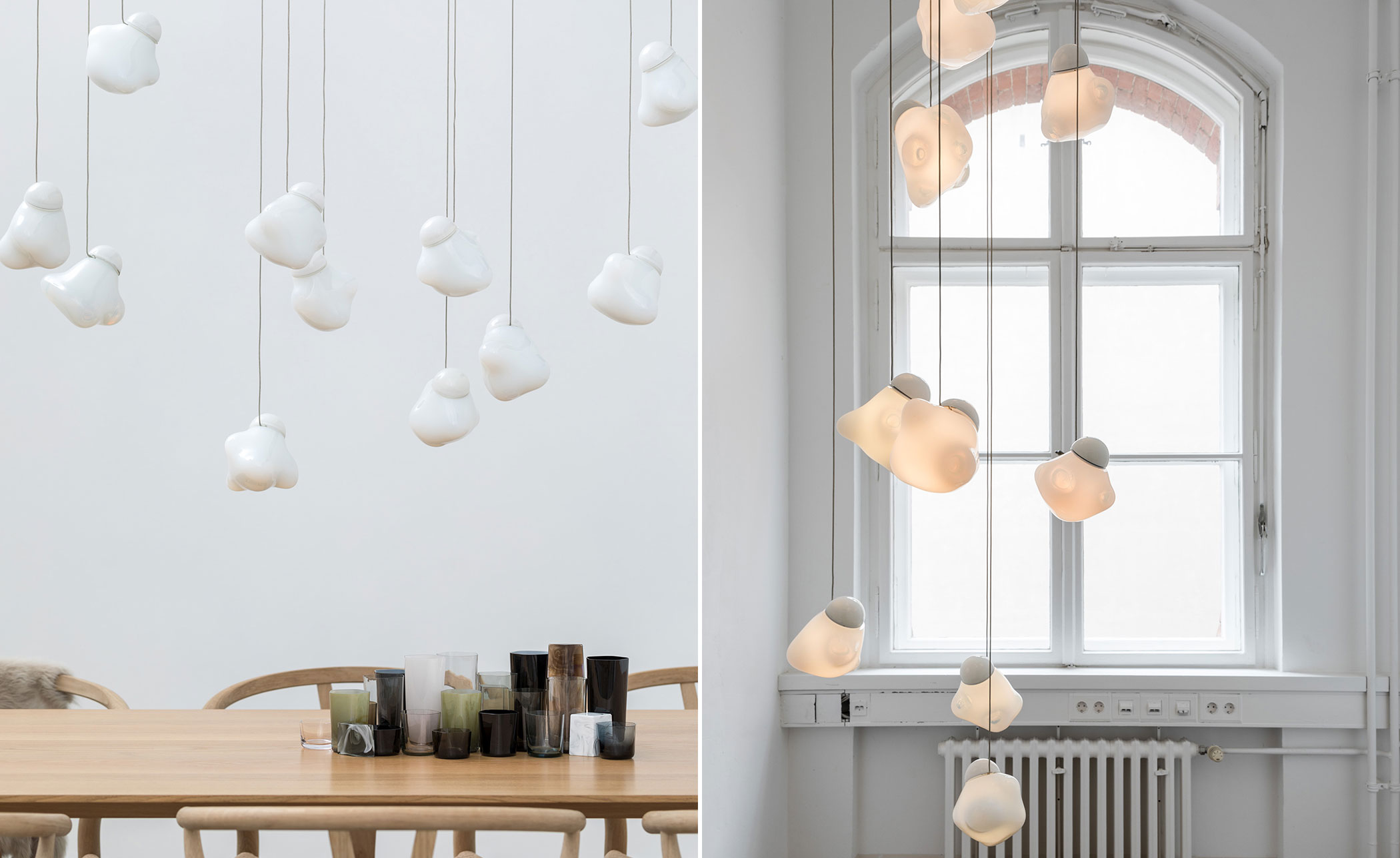 Bocci 57.3 Random Three Pendant Chandelier