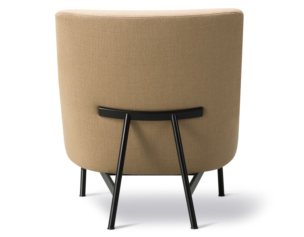 risom a-chair with metal base