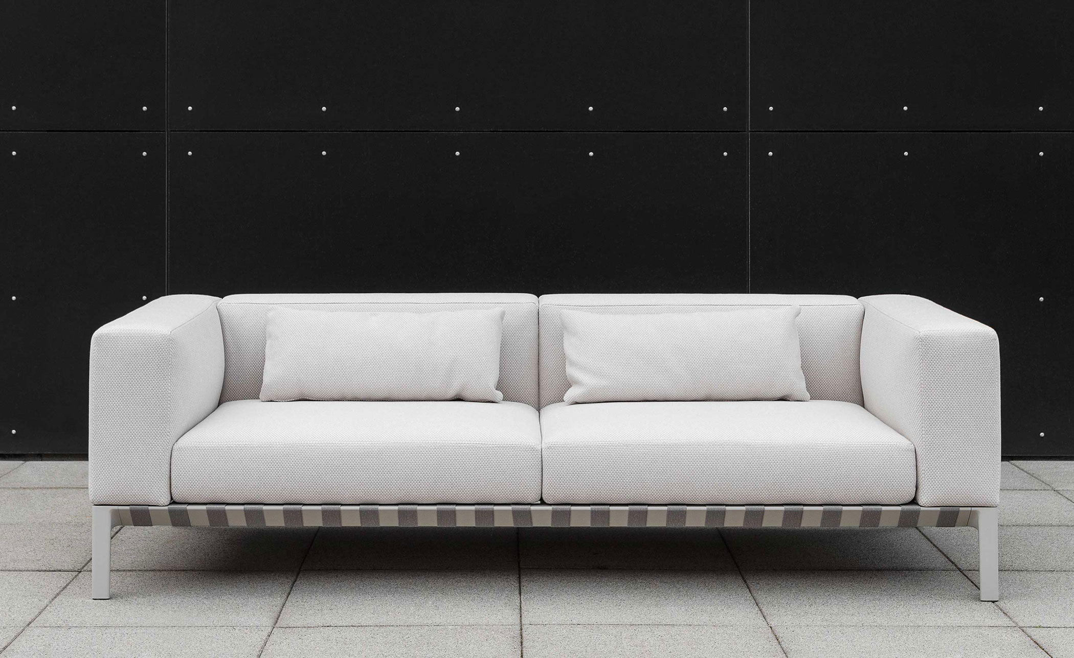 able outdoor small sofa with chaise