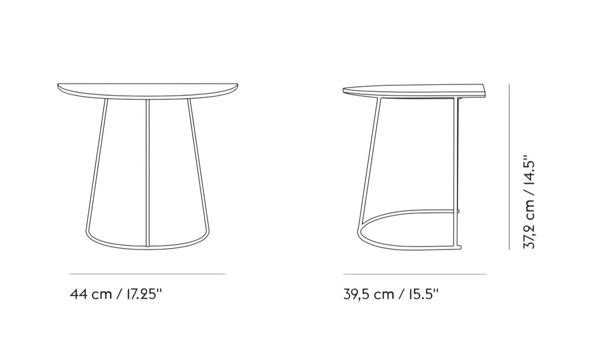 airy half size coffee table