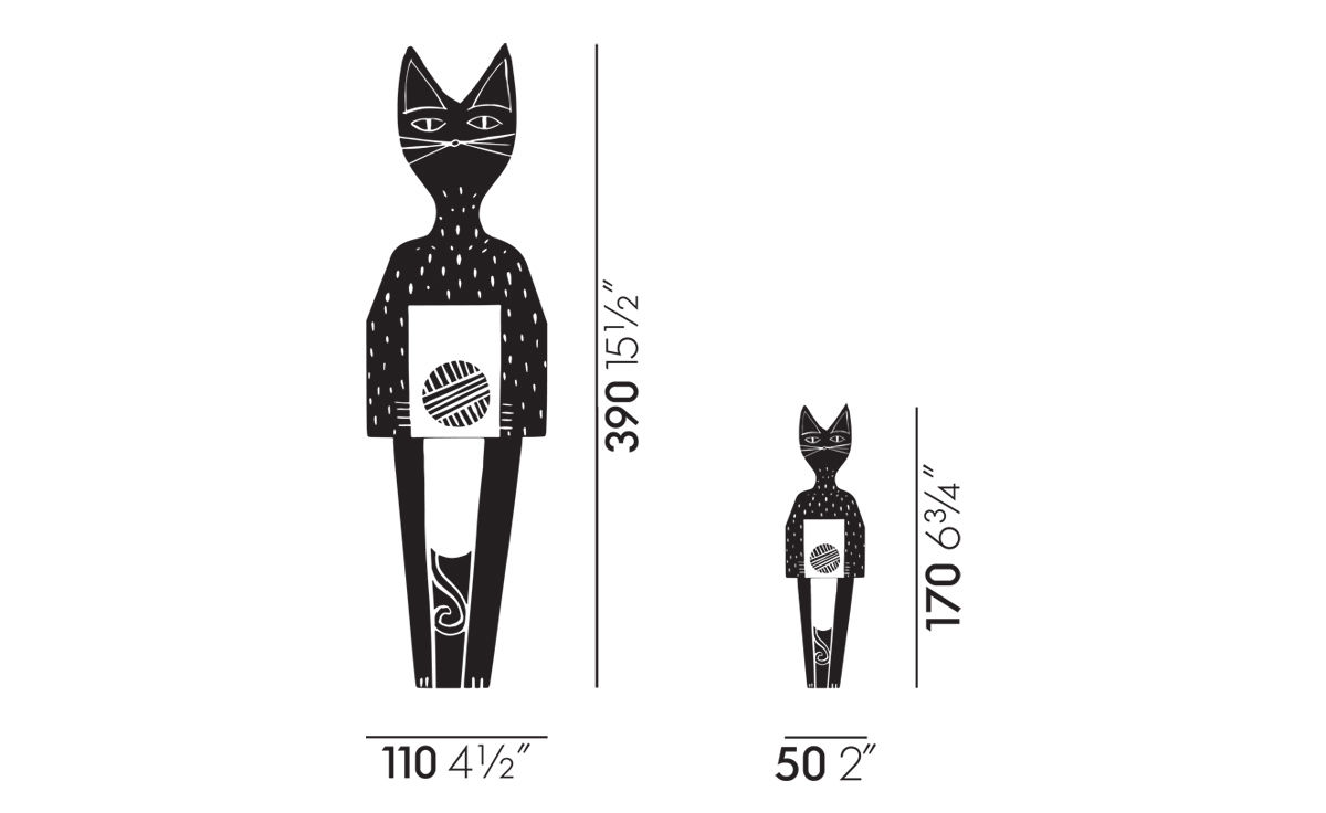 alexander girard cat wooden doll