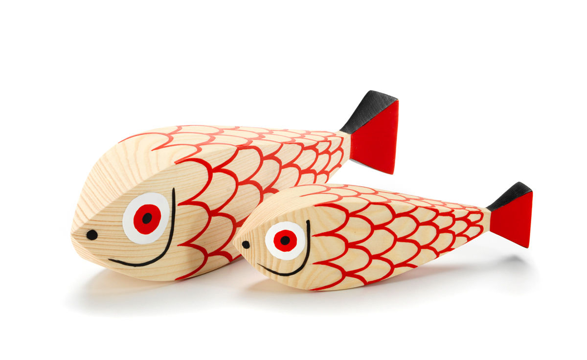 alexander girard mother fish & child wooden doll