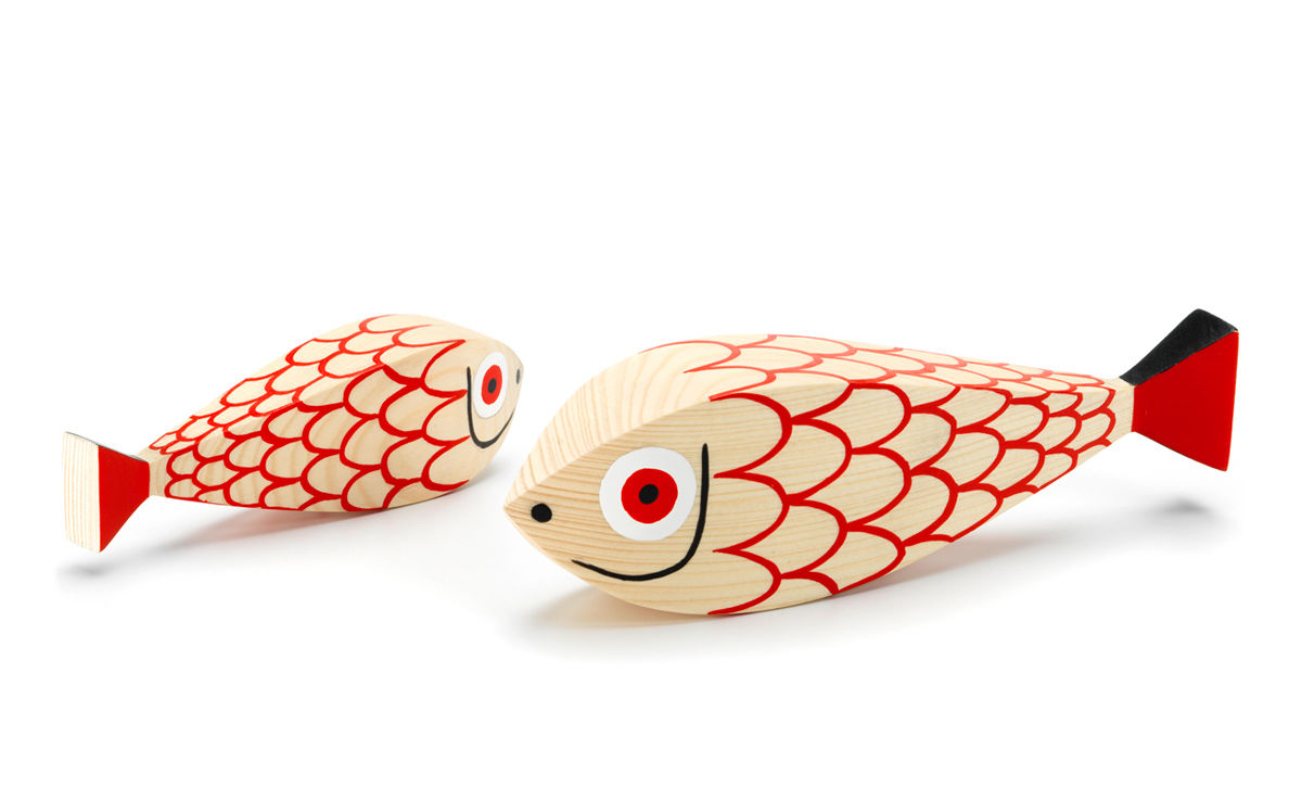 alexander girard mother fish & child wooden doll