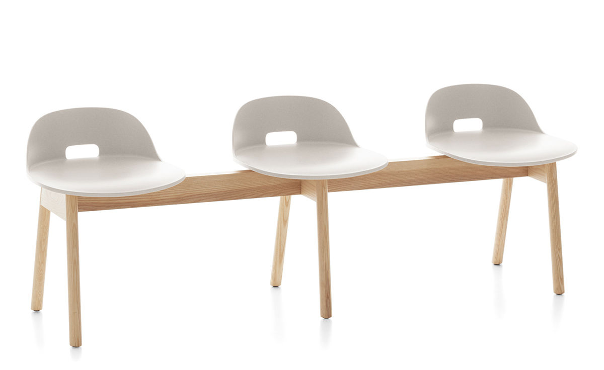 alfi low back 3 seat bench