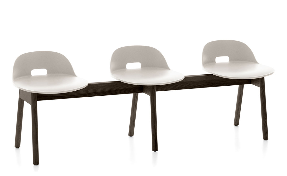alfi low back 3 seat bench