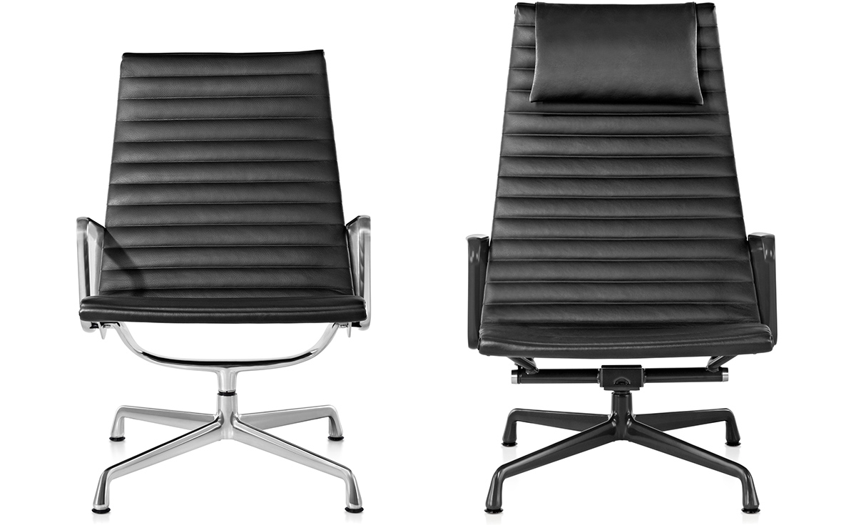 eames&reg; aluminum group lounge chair