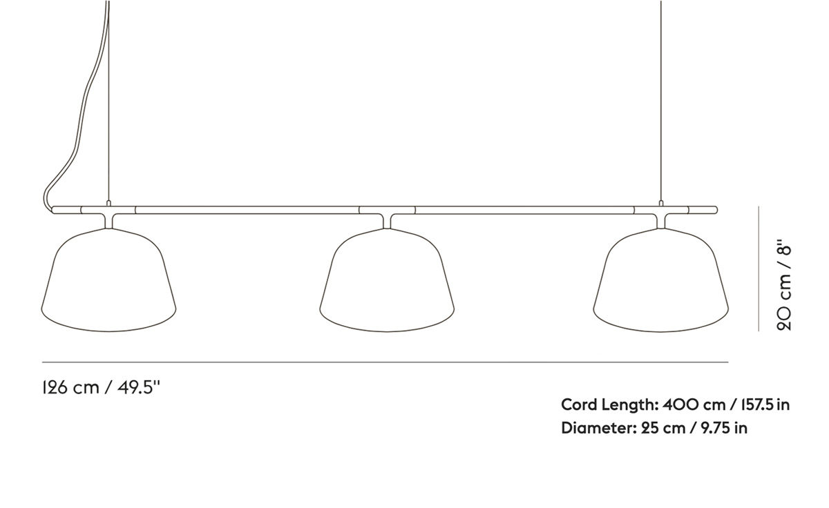 ambit rail suspension lamp