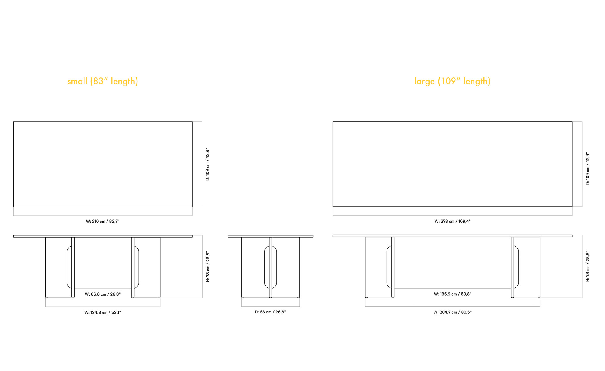 Androgyne Rectangular Dining Table
