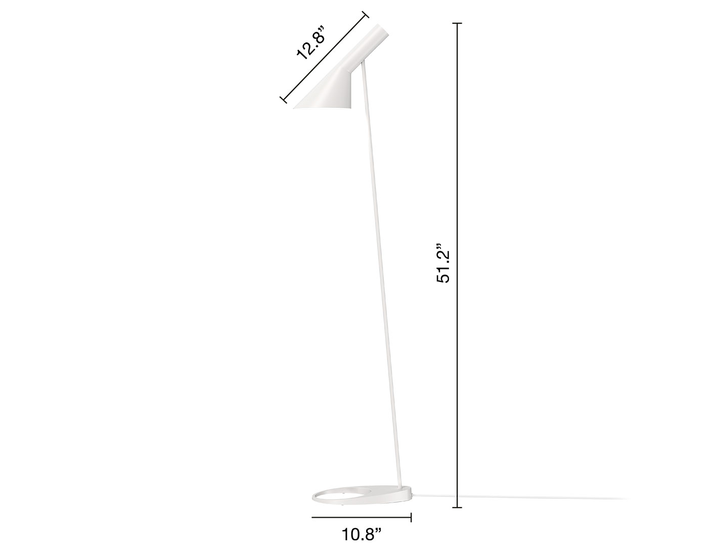 arne jacobsen floor lamp
