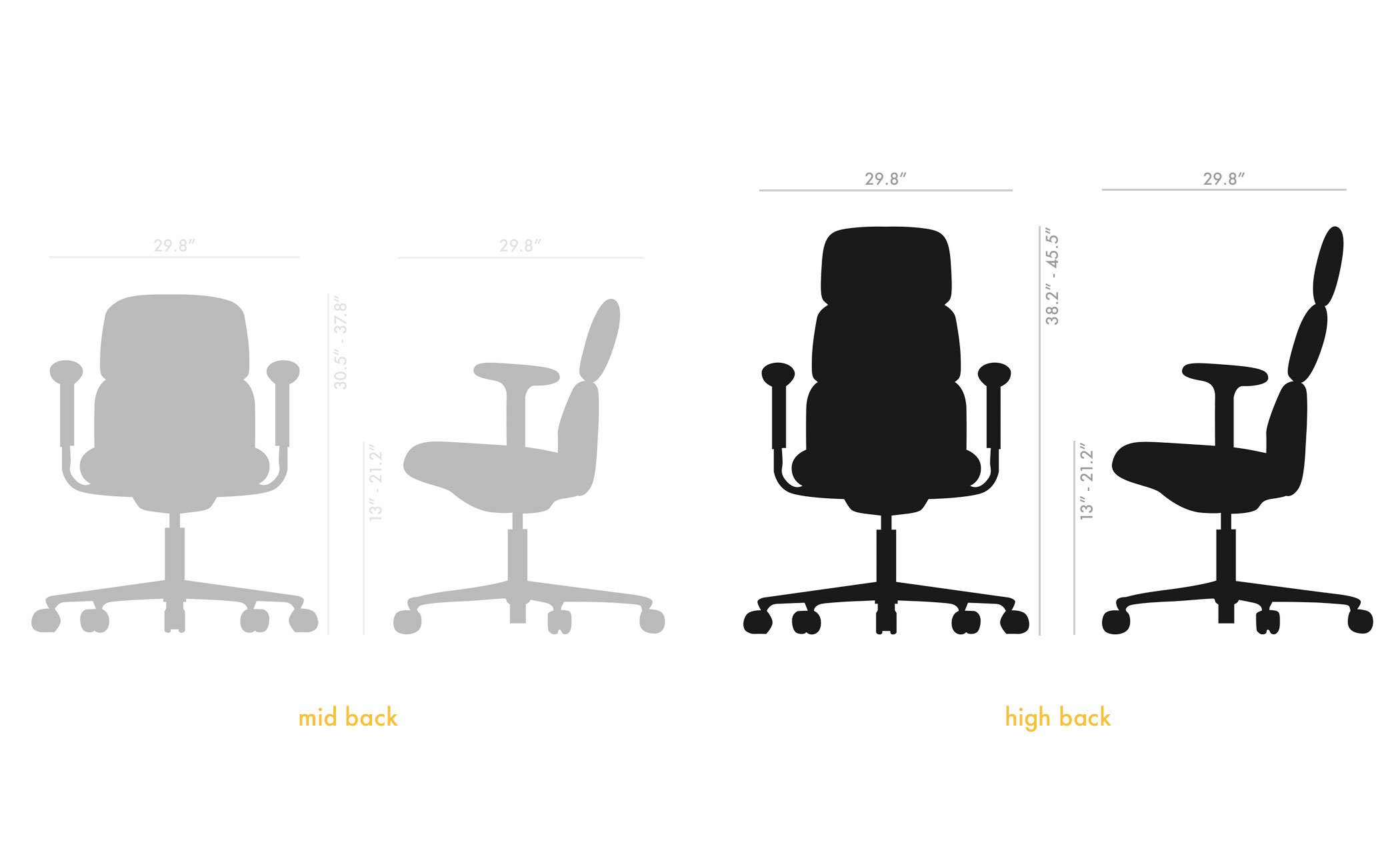 Asari High Back Task Chair