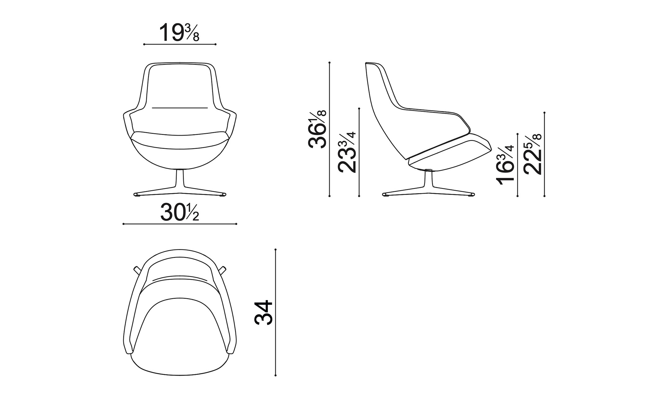 Aston Club Low Back Lounge Chair