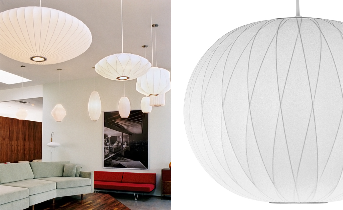 nelson bubble lamp crisscross ball