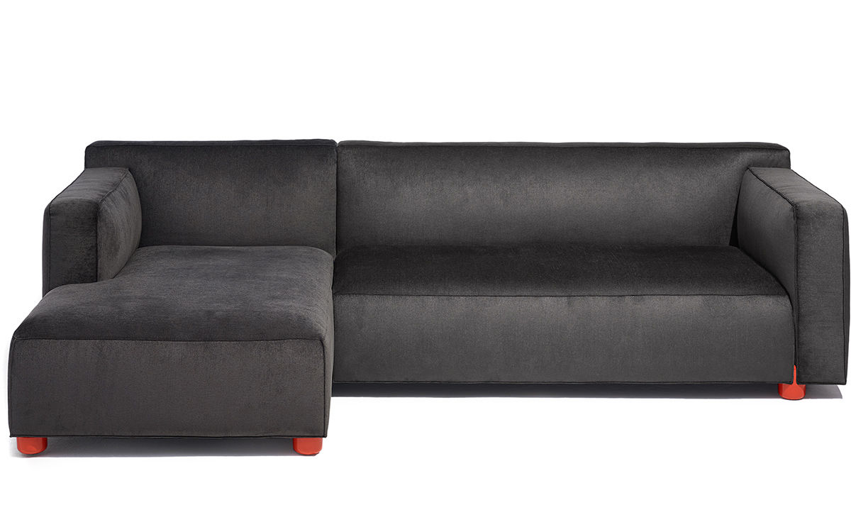 barber & osgerby asymmetric sofa with chaise