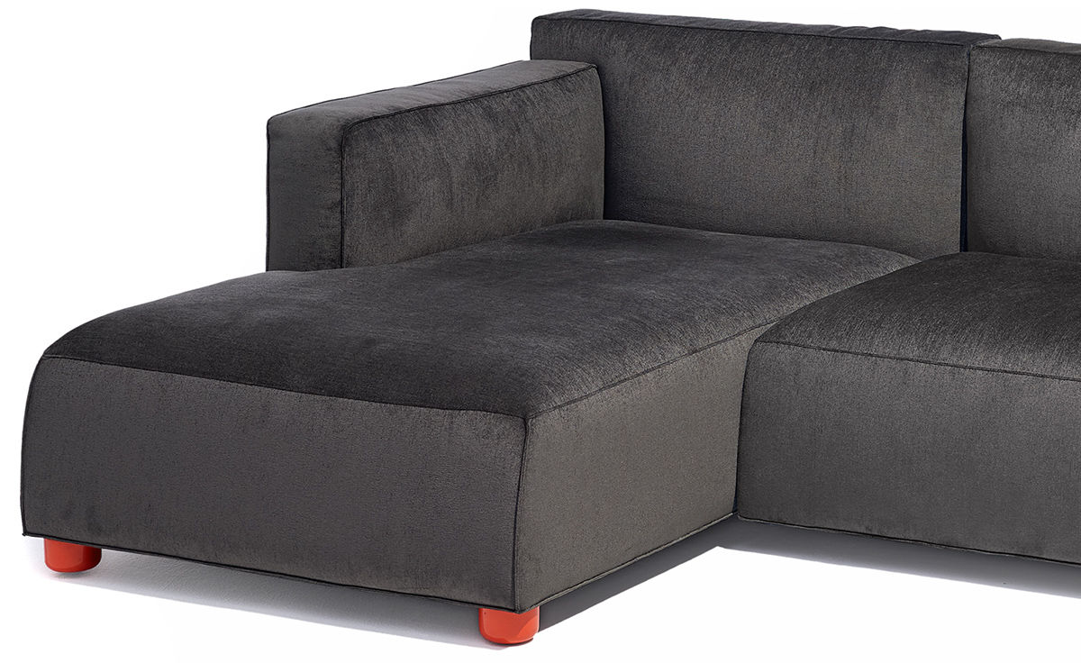 barber & osgerby asymmetric sofa with chaise