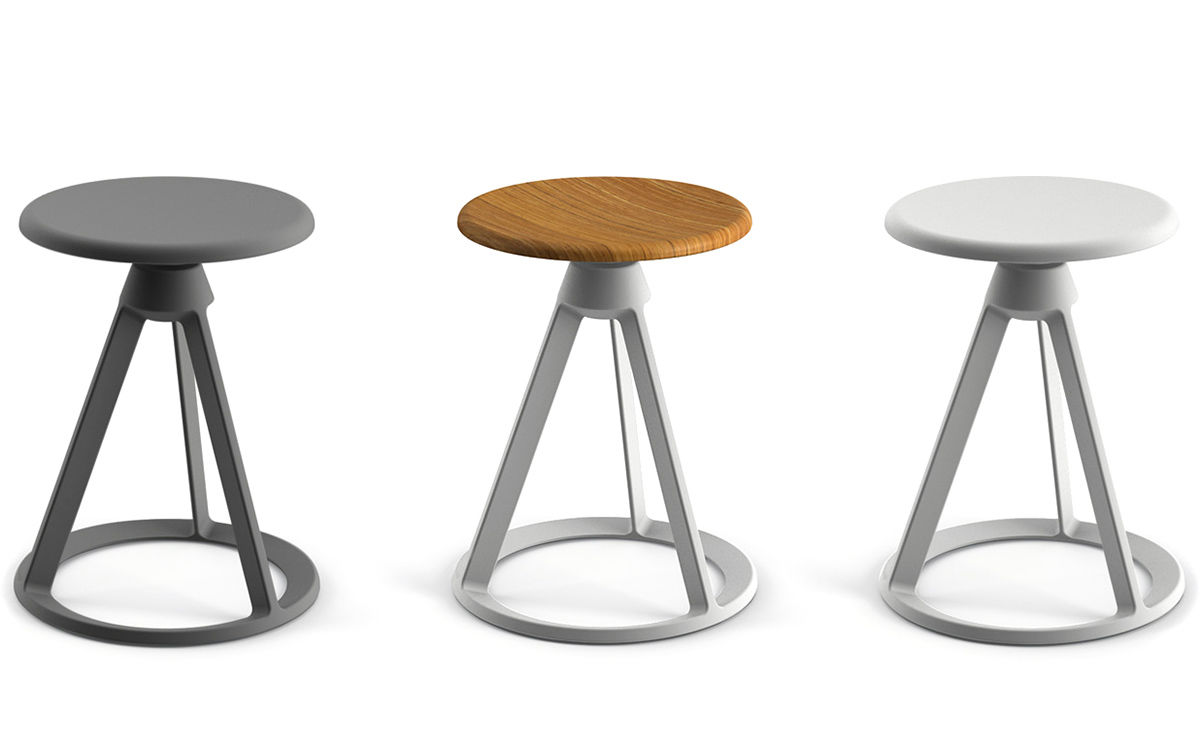 barber & osgerby piton fixed height stool