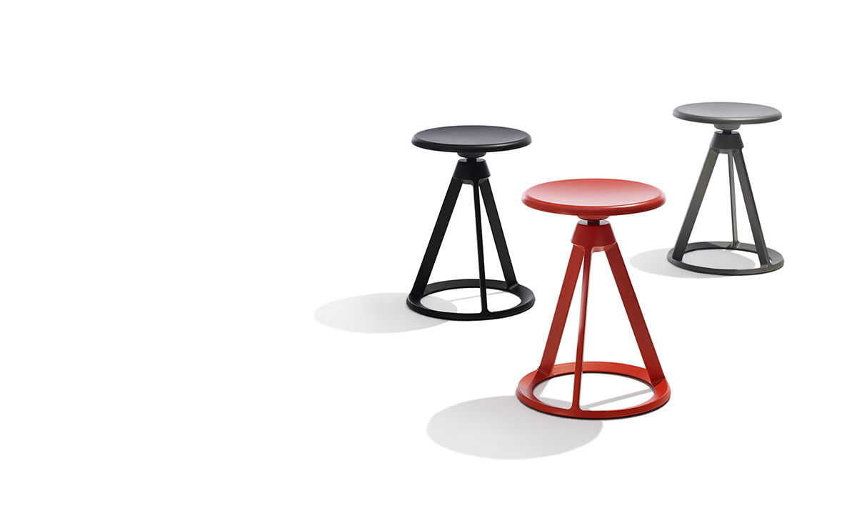 barber & osgerby piton fixed height stool