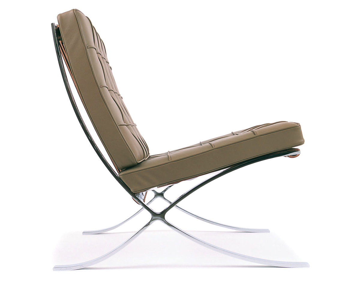 barcelona chair chrome plated