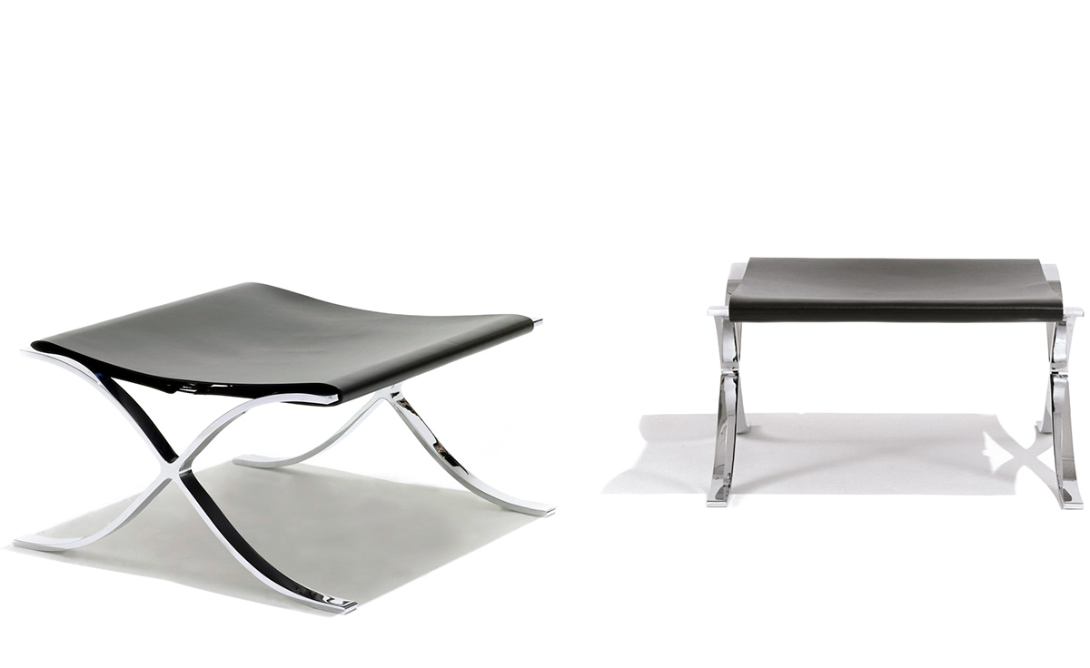 barcelona cowhide stool