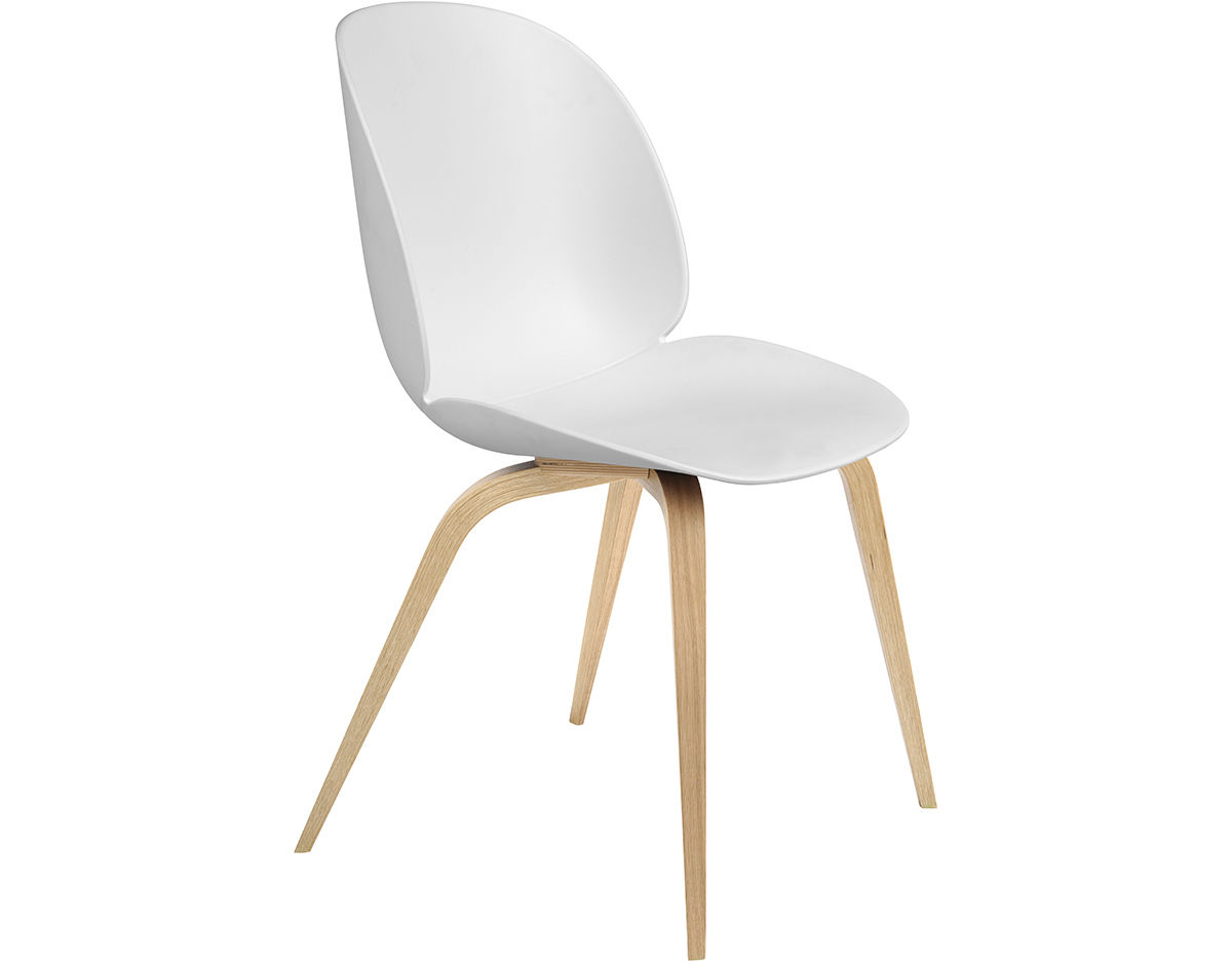 beetle dining chair with wood base