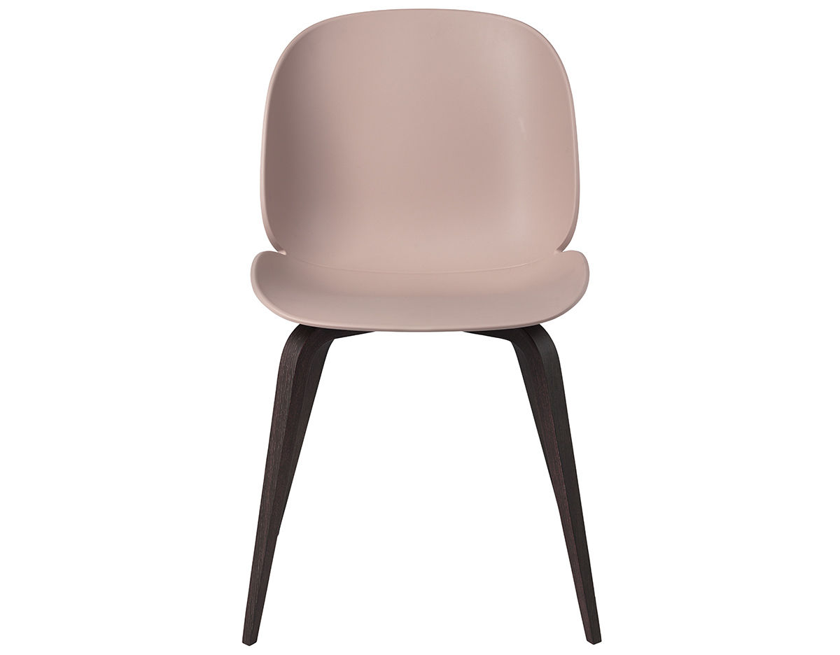 beetle dining chair with wood base