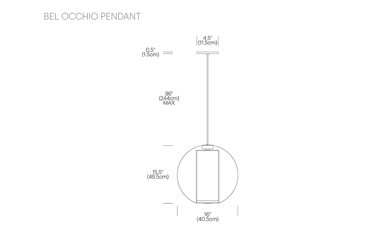 bel occhio 16 pendant lamp