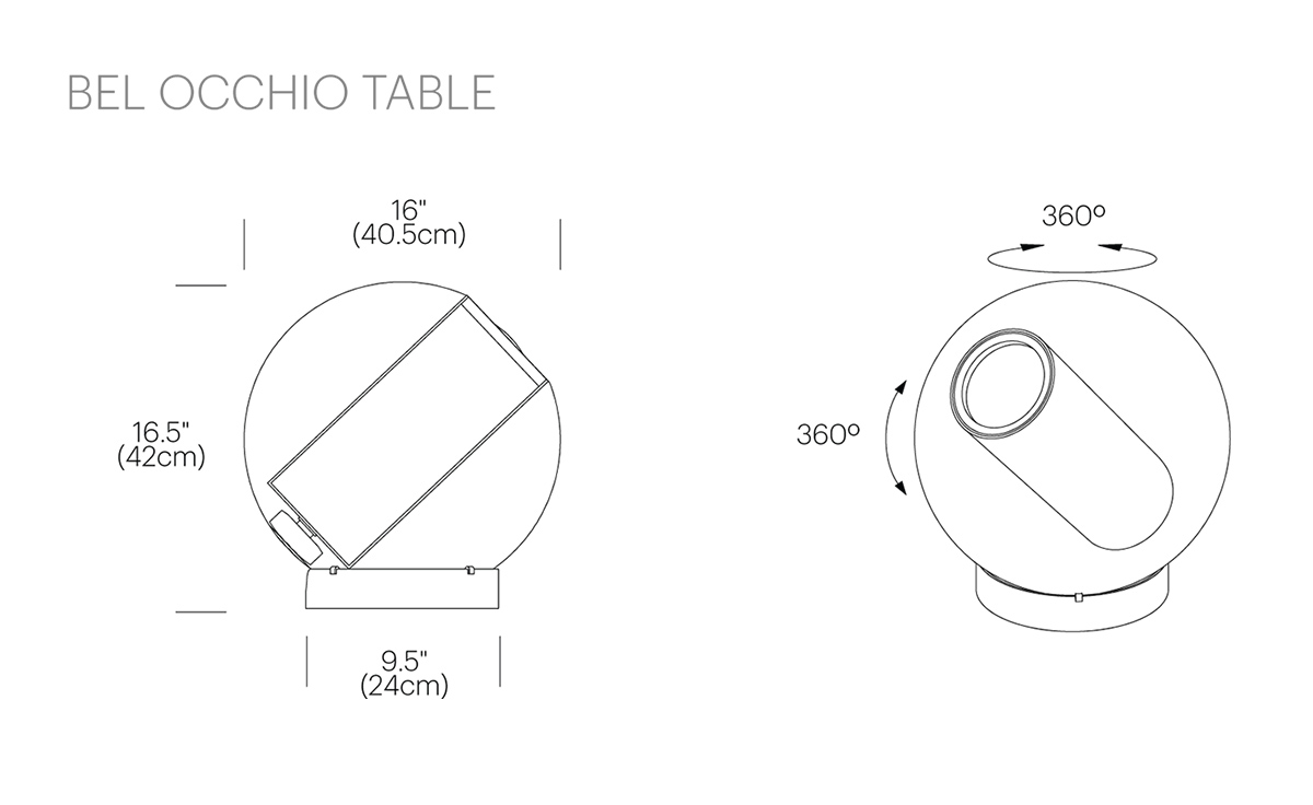bel occhio 16 table lamp