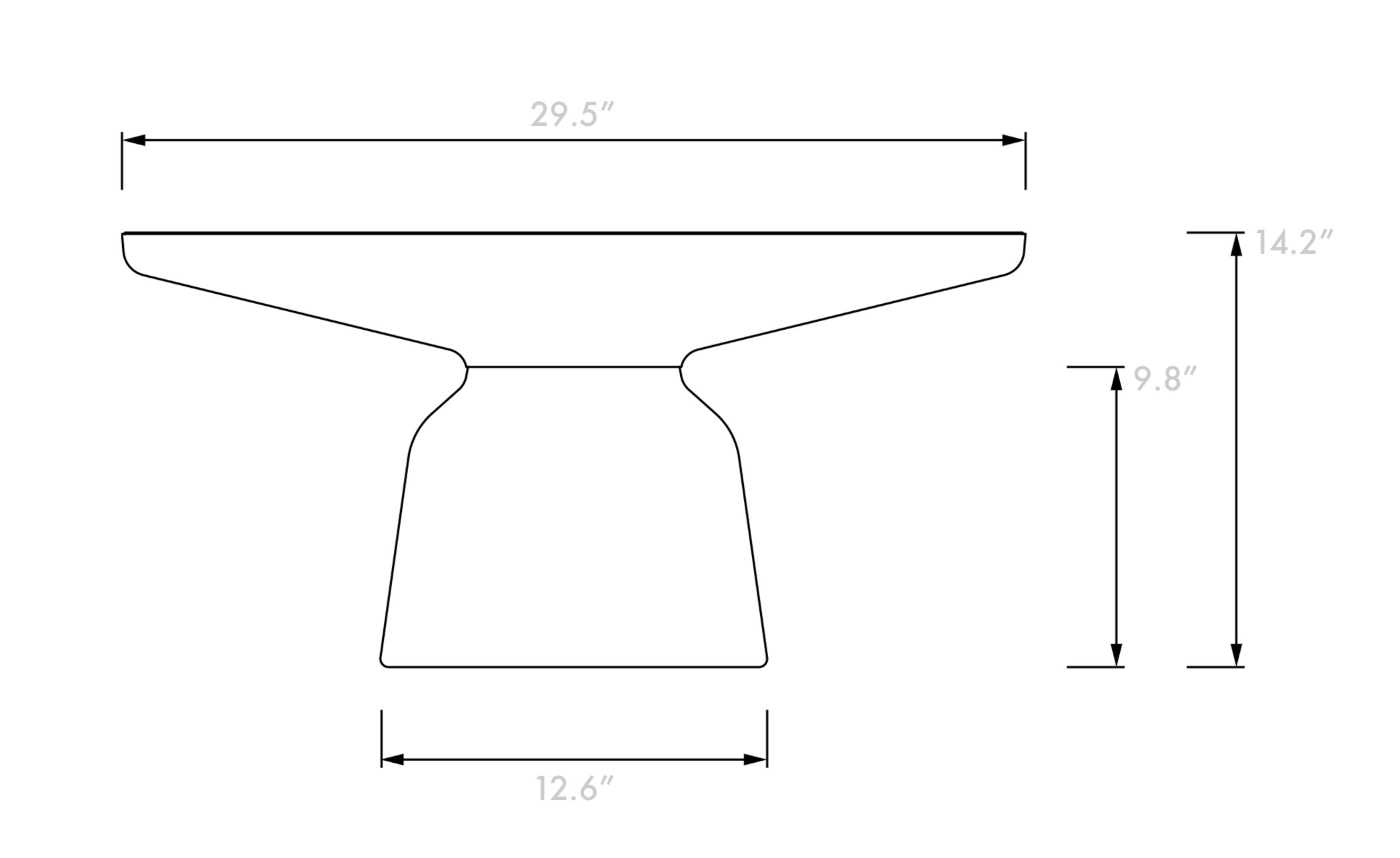 Bell Coffee Table Copper