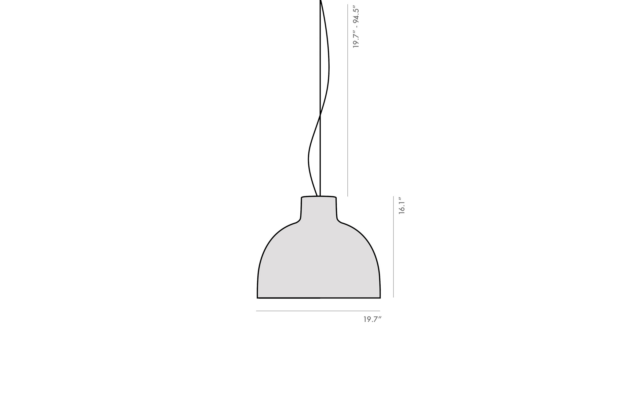 bellissima suspension lamp