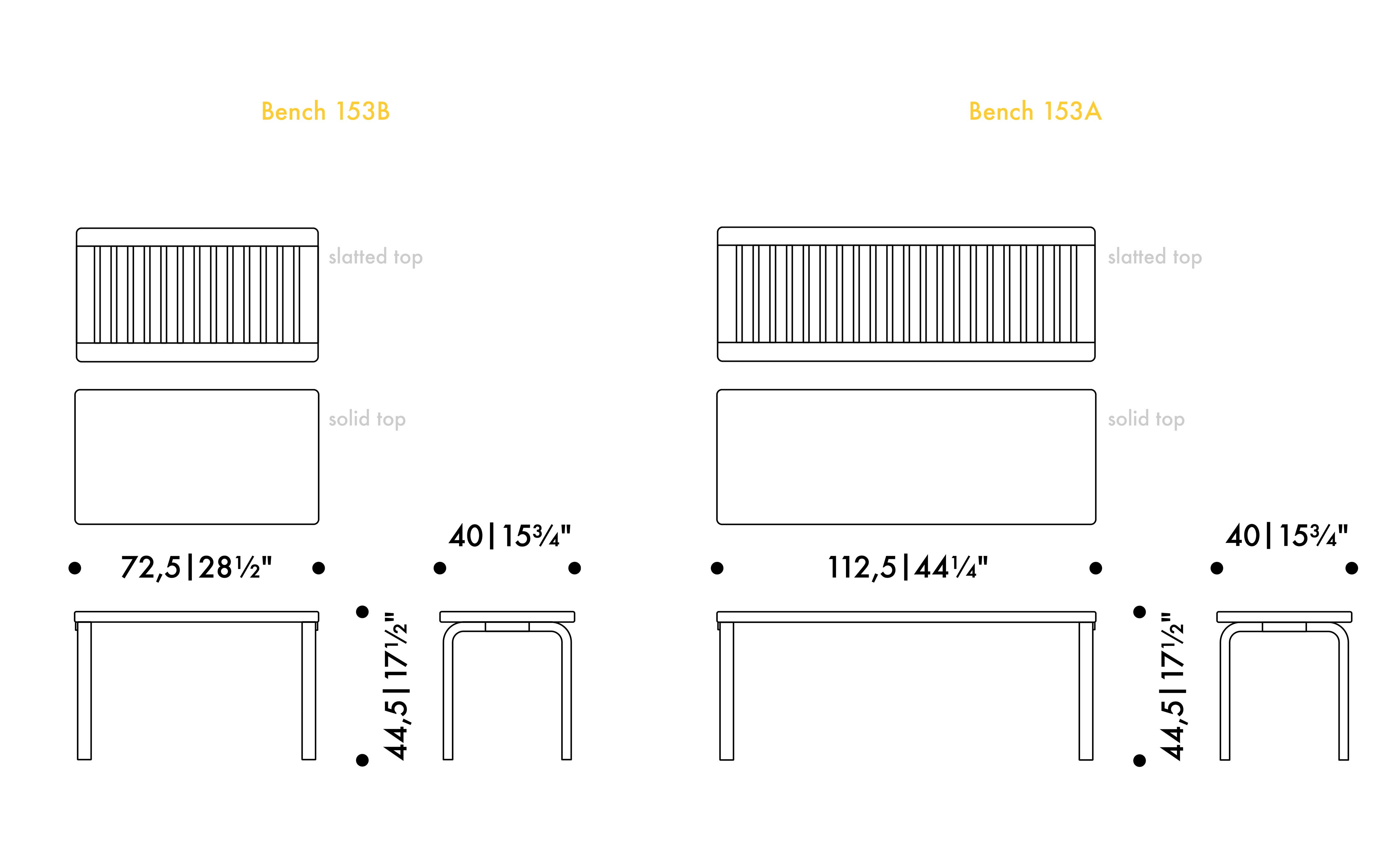 alvar aalto bench 153