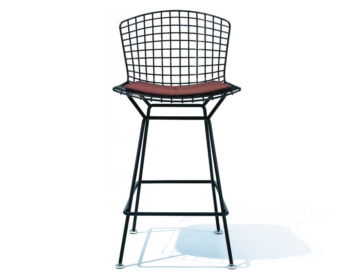 bertoia stool with seat cushion