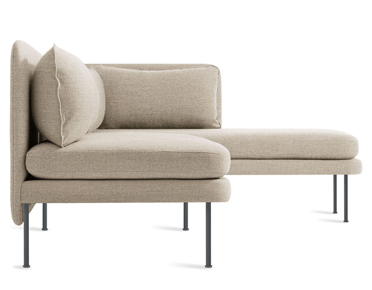 bloke armless sofa with chaise