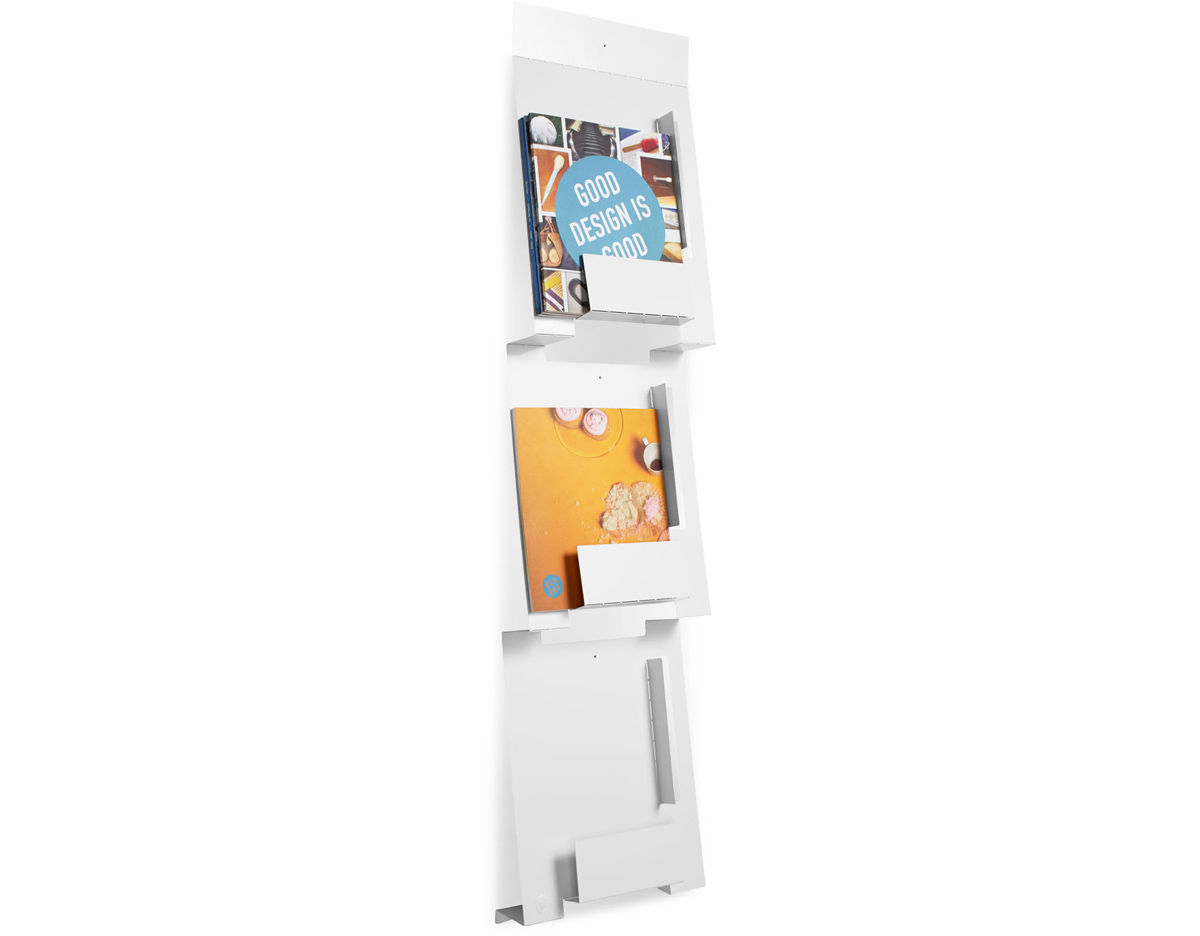 blu dot 2d:3d wall mount magazine rack
