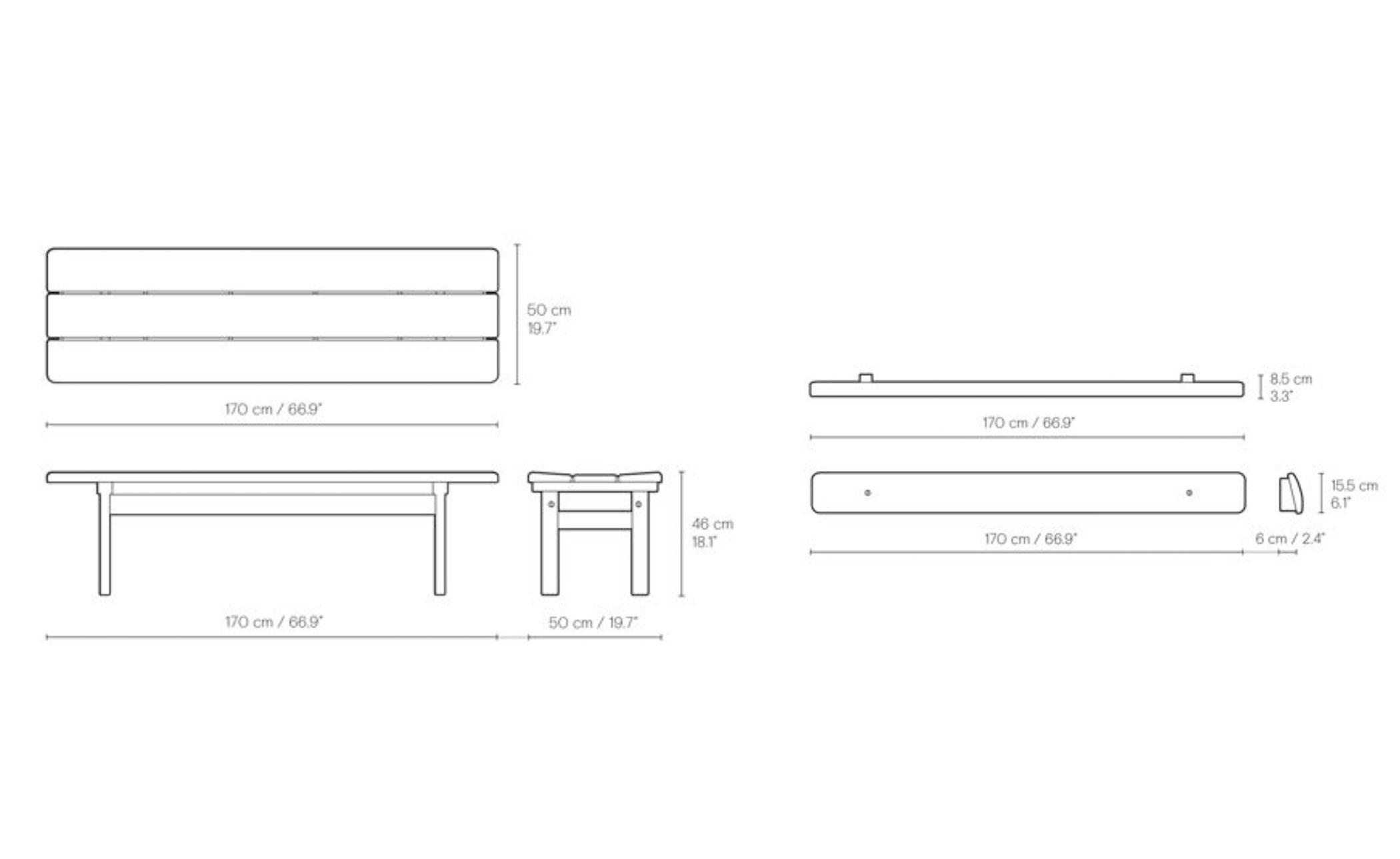 BM0700 Asserbo Backless Bench