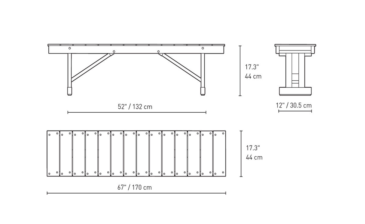 bm1871 outdoor bench