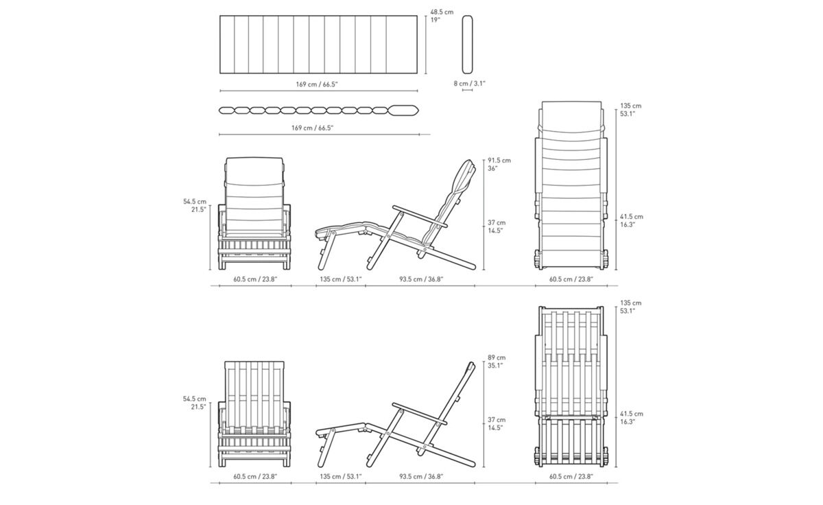 bm5565 extended outdoor deck chair
