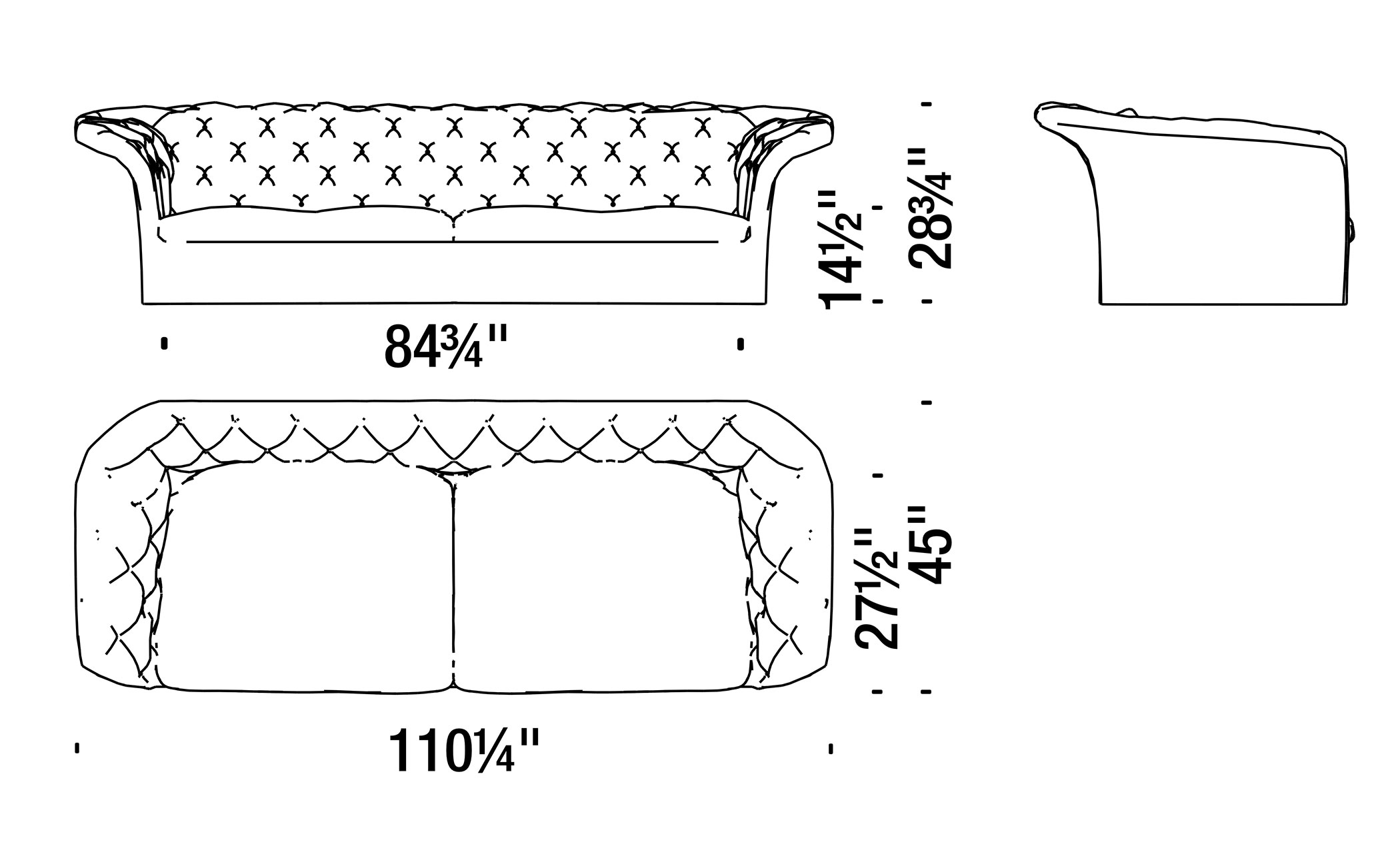 Bohemian 3 Seater Sofa