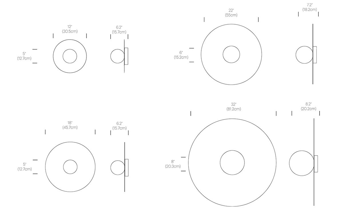 bola disc flush light