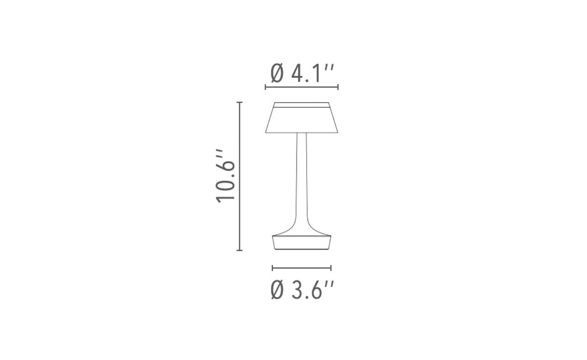 bon jour unplugged table lamp