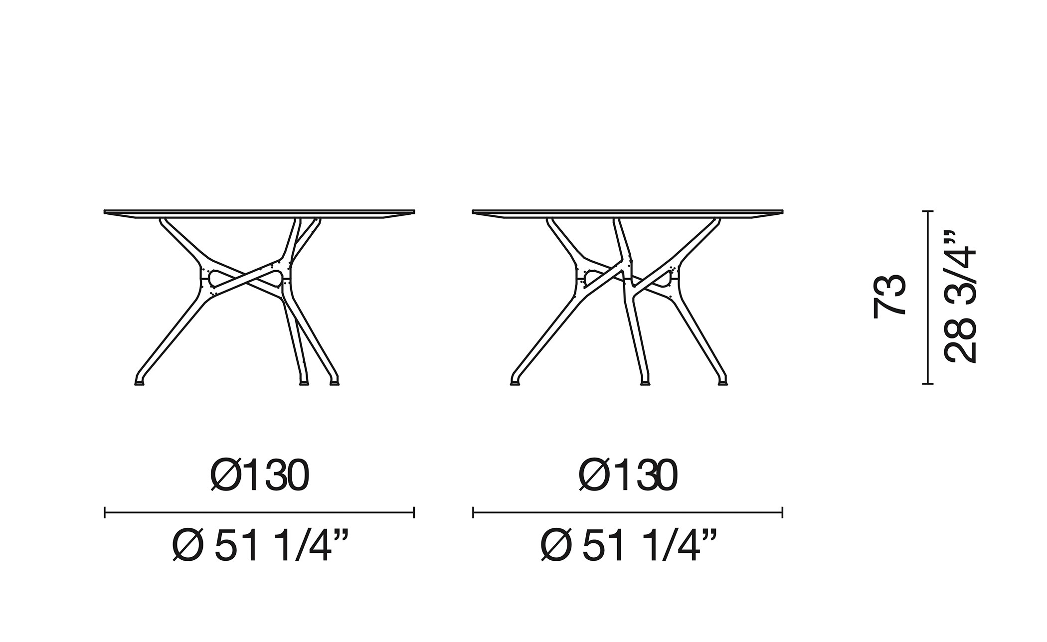 Branch 51" Round Dining Table