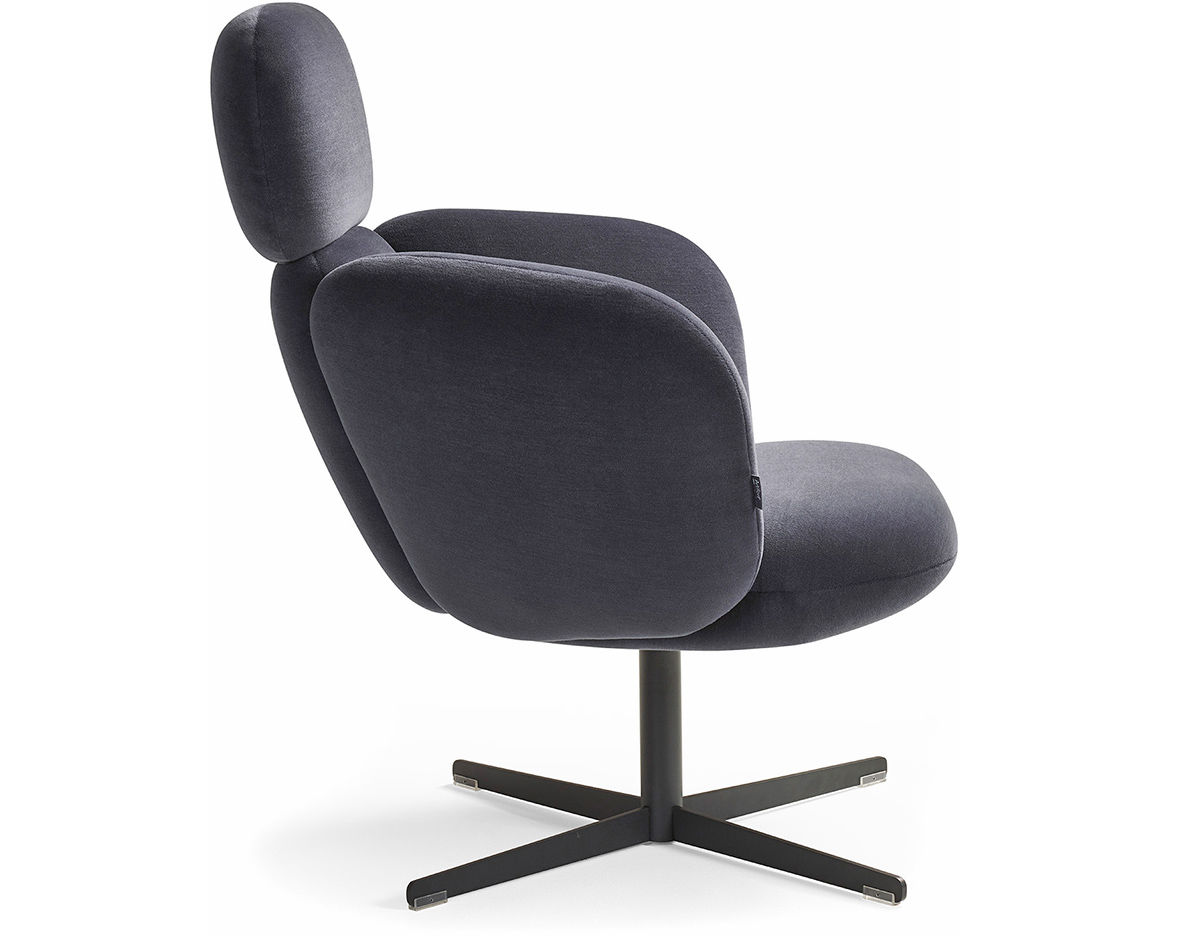 bras highback swivel base lounge chair