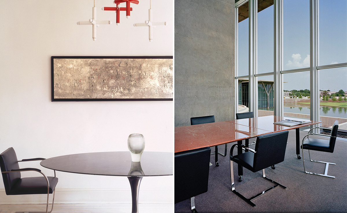 brno chair with flat bar frame