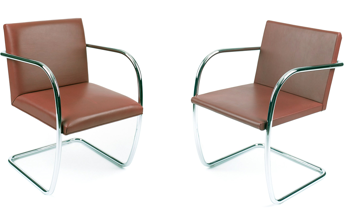 brno chair with tubular steel frame