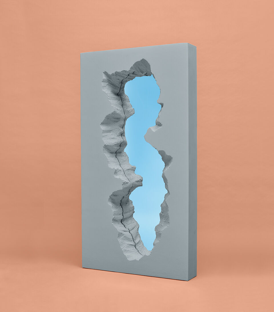broken mirror by gufram