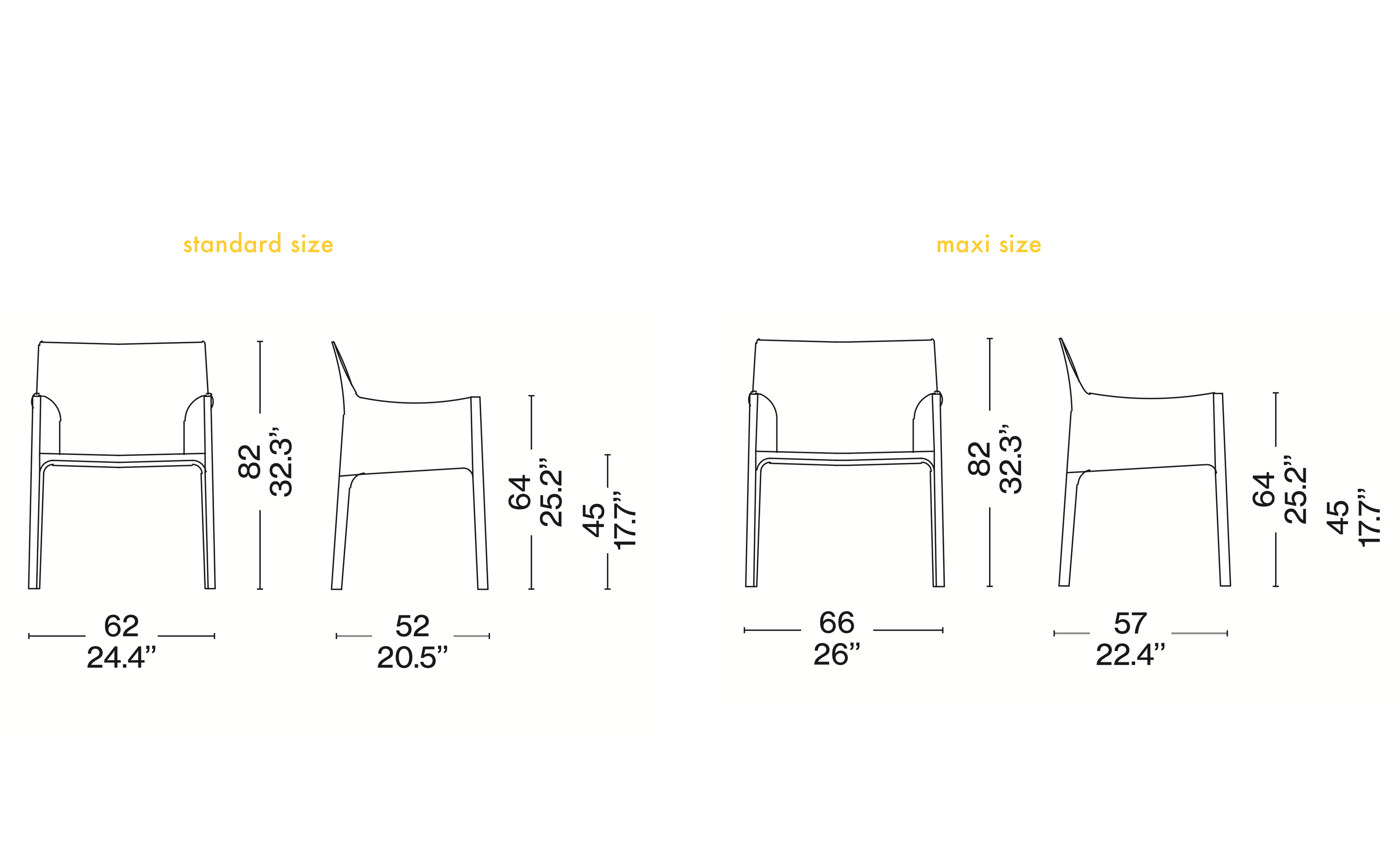Cab Armchair maxi size