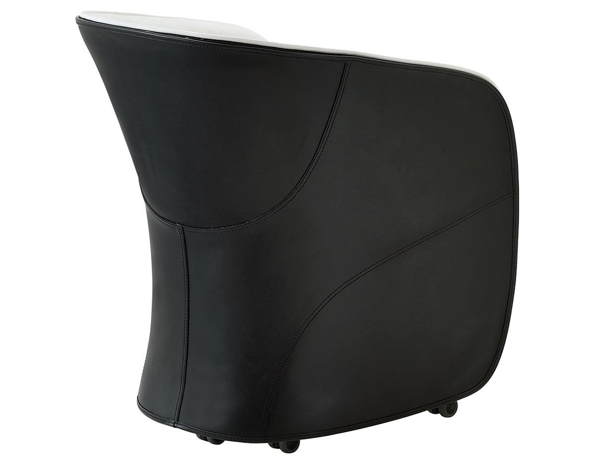 calla chair with cowhide exterior