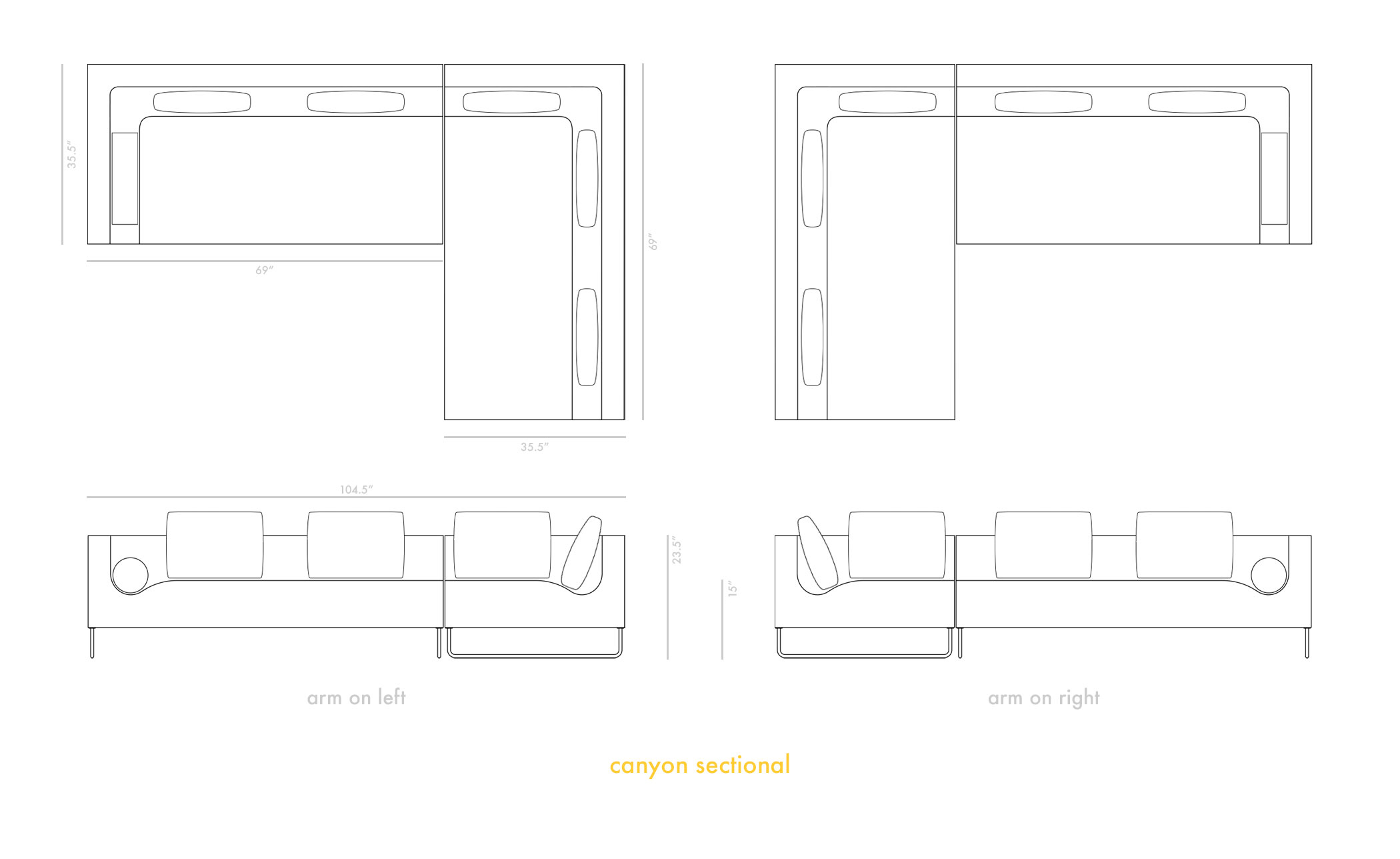 canyon sectional