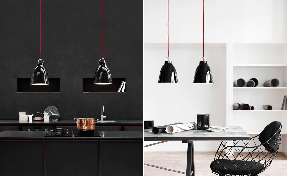 caravaggio high gloss suspension lamp