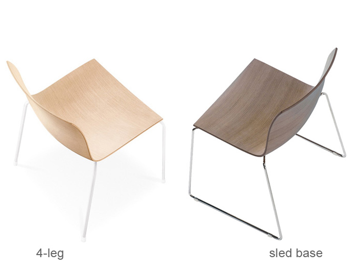 catifa 46 four leg wood side chair